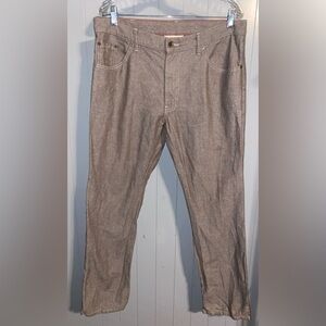 Raleigh Denim Mens Jones Pants Linen Blend